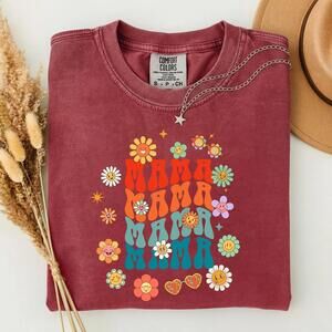 MotherDay Shirt, Funky Mama Design, Retro 70'_S, t-shirt
